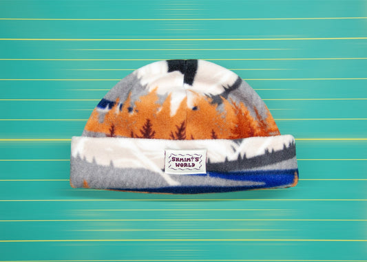 Mountain-Scape Fleece Beanie